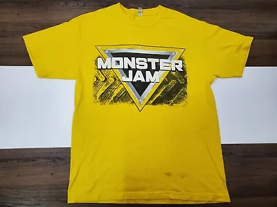 VINTAGE Monster Jam Mens Large Shirt Tee Short Sleeve Crew Neck • $12.14