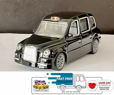 London Taxi Diecast Model Toy Black Cab With Pull Back Action Great Toy Or Gift • £9