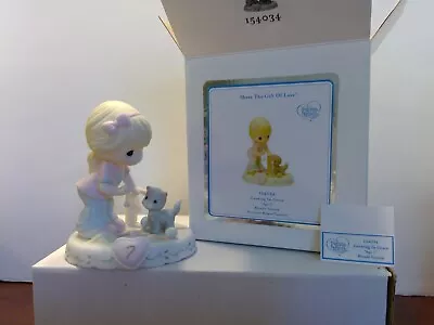 Precious Moments 154034 Growing In Grace Age 7 Blonde Version NIP • $29.99