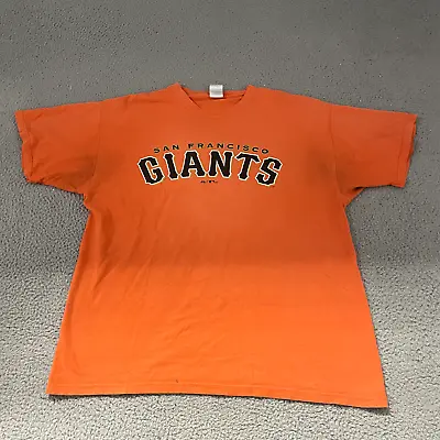 San Francisco Giants Shirt Mens Extra Large Orange Short Sleeve MLB Baseball • $11.99