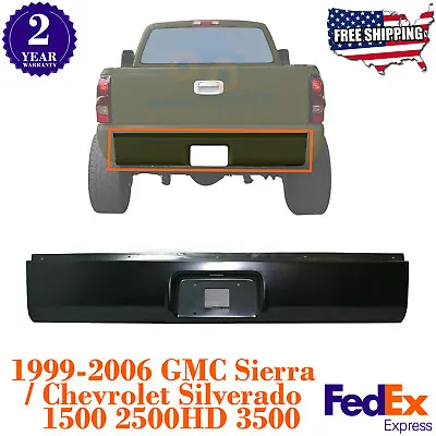 Rear Bumper Roll Pan Primed For 1999-2006 GMC Sierra Chevrolet Silverado • $136.47