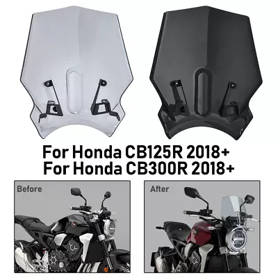 For 18-24 Honda CB 125 300 R Windshield Windscreen Deflector Spoiler Fly Screens • $29.99