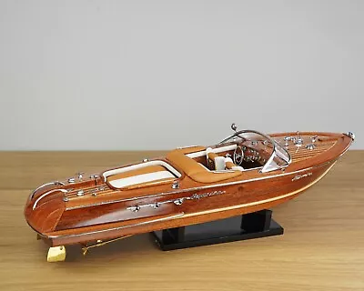 1:16 Vintage Wooden Riva Aquarama Speed Boat Model Ship • $269