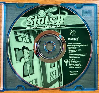 Slots II By Masque (PC CD-Rom 2001) Casino Slot Machines Game - DISC ONLY • $7.79
