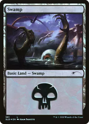 Swamp (Secret Lair 561) FOIL Promo NM Land Basic Land MAGIC MTG CARD ABUGames • $2.19