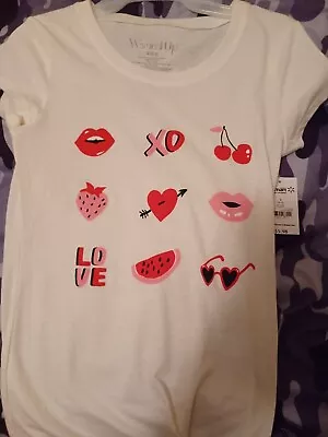 Wound Up Women's Junior Size S (3-5) XO LOVE Graphics T-shirt So Cute NWT • £4.82