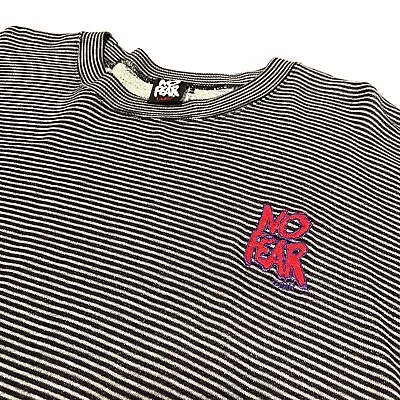 Vintage No Fear Gear Striped Long Sleeve Tee Shirt Crewneck Sweatshirt Sweater L • $39.99