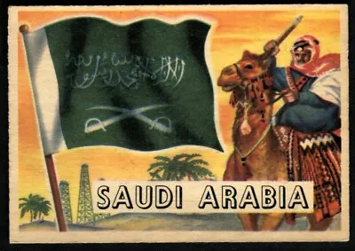 £2 • Buy Trade Card, A&BC Chewing Gum, FLAGS OF THE WORLD, 1959, Large, Saudi Arabia, #30