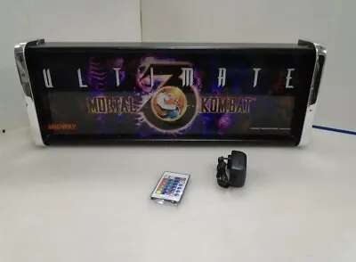 Ultimate Mortal Kombat 3 Marquee Game/Rec Room LED Display Light Box • $130
