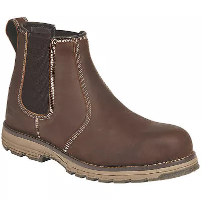 Apache Mens Work Safety Dealer Boots Flyweight Leather Aluminium Toe Cap UK 9 • £29.99