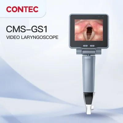 CONTEC Portable Touch Video Laryngoscope Kit Intubation Airway 3 Reusable Blades • $649