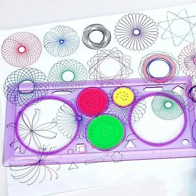 £2.92 • Buy Stencil Drawing Art Toy Spirograph Ruler Stationery Geometric Spiral Tool
