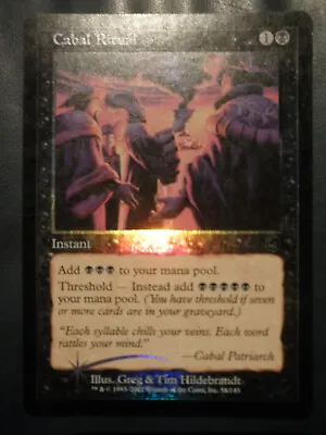 Mtg Magic Cabal Ritual FOIL Torment ENGLISH Coterie Mass Torment • $161.23