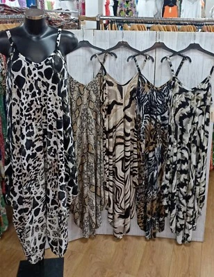 £24.95 • Buy Ladies Cami Lagenlook Romper Baggy Harem Playsuit Women Jumpsuit Dress Plus Size