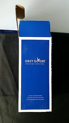$519.50 • Buy 10 Grey Goose Bar 3 Pc New Shaker With Frosted Glass And Strainer And Shot Glass