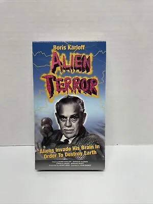 Alien Terror VHS Horror Obscure Boris Karloff Movie Sealed Brand New Rare See • $12.99