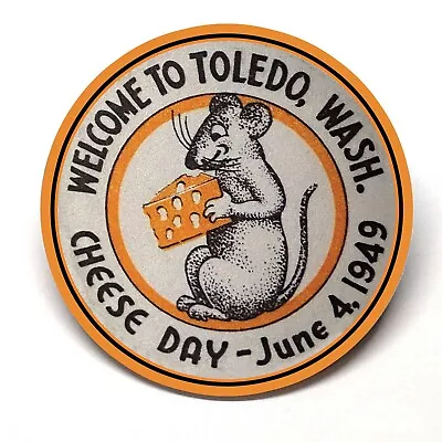 Cheese Day Toledo Washington Advertising Pocket Mirror • $15