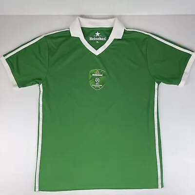 £26.61 • Buy Official Heineken 10 Mens Football Soccer Champions League Jersey Shirt XL Green