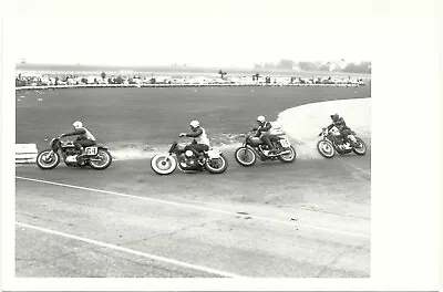 Real Photo Motorcycle 50s Daytona 200 Beach #64 #75 #14 #5 VTG Kodak Paper 5x8 • $6.98