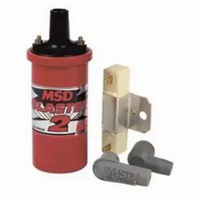 MSD Ignition Coil - Blaster 2 Series - Ballast Resistor - Red Ignition Ignition • $96.81