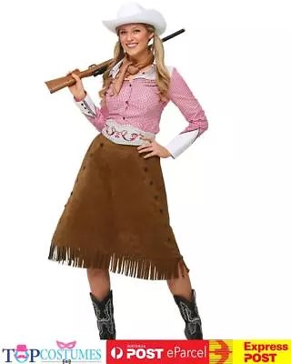 Rodeo Girl Wild West Cowgirl Indian Western Fancy Dress Cowboy Costume Hat • $64.50