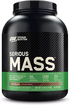 Optimum Nutrition Serious Mass Weight Gainer Protein Powder Gluten Free 6 Pound • $46.29