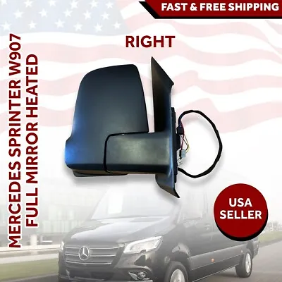 Mercedes Sprinter Mirror Short Arm Heated Without Power Fold Right Side 2019 22 • $104.02