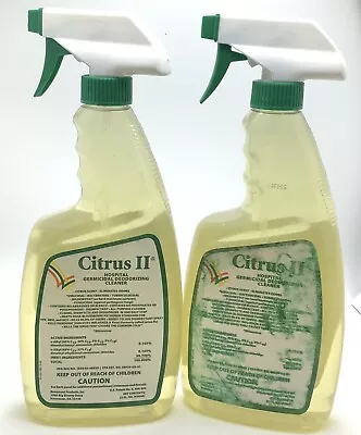 Citrus II Hospital Germicidal Deodorizing Cleaner 22OZ EA LOT OF 2 READ DETAILS • $29.95