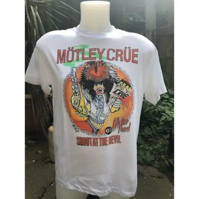 Motley Crue Shout At The Devil Album Men's T-shirt White Vintage Unisex • $21.30