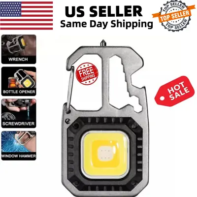 Multifunctional LED Light Keychain Rechargable With Window Breaker Bottle Opener • $9.99