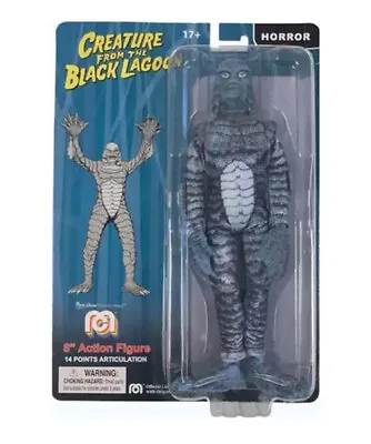 Horror Movie Films B&W CREATURE FROM THE BLACK LAGOON 8  Mego Figure Toy  • £16.69