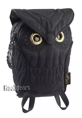 Owl 3D Pouch MORN CREATIONS Bag Iphone Camera Guardian Legend Hoot Hooter BLACK • $39.99