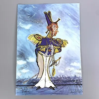 P & O Canberra Menu Ronald Searle Captain Of The Pinafore Vintage 1977 Cruise • £12.99