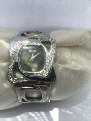 Seksy  Sekonda  Quartz 30 MT WR Women's Analogue Stone Bracelet Watch G4501 • £24