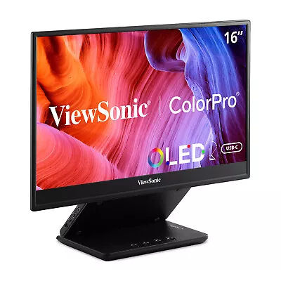 ViewSonic VP16-OLED Ergonomic Stand Portable 15.6  1080p OLED Monitor(CR) • $299.99