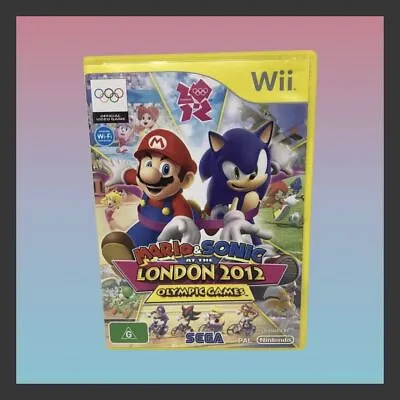 MARIO & SONIC AT THE LONDON 2012 OLYMPIC GAMES Nintendo Wii Complete PAL Game • $41.49