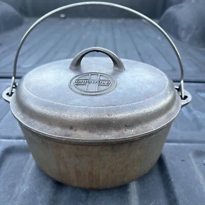 Vintage GRISWOLD Cast Iron No. 9 Dutch Oven 1279 Tite-Top Self Basting Lid 1278 • $299.98