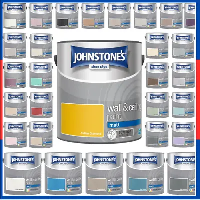Johnstones Wall Ceiling Silk Emulsion Paint 2.5 Litres - ALL COLOURS  • £15.99