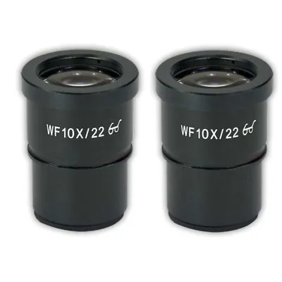 2 Pieces WF10X/22 Eyepiece F/ Stereo Microscope High Eye-point Mount 30mm 30.5mm • $27.90