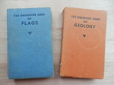 2 Vintage Collectable Observer's Books - Geology Flags • £7.50