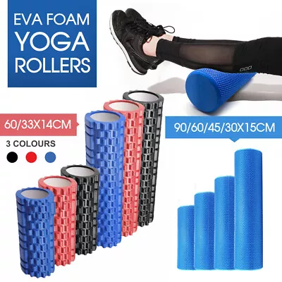 Foam Roller Yoga Grid Trigger Point Massage Pilates Physio Gym Exercise EVA AU • $15.99