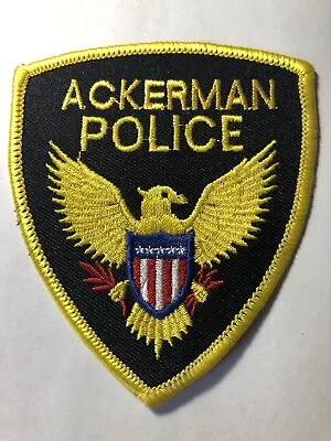 Ackerman Mississippi Police Patch • $6.50