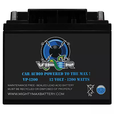 Mighty Max Viper VP-1200 12V 1200 Watt Kinetik (HC1200-BLU) Black Power Cell • $124.99