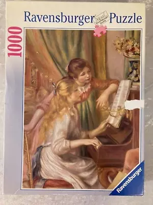 Ravensburger Puzzle 1000 Pieces 20 X27  Renoir Young Girls At The Piano 2007 • $23.75