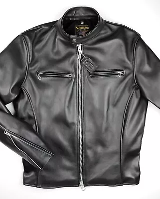 Vanson Comet PLU-3  Size 40 Black Competition Weight Cowhide Leather Jacket • $749.99