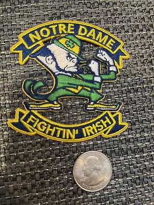 Notre Dame Fighting Irish Vintage Embroidered Iron On Patch 3  X 3  A1 Grade • $6.69