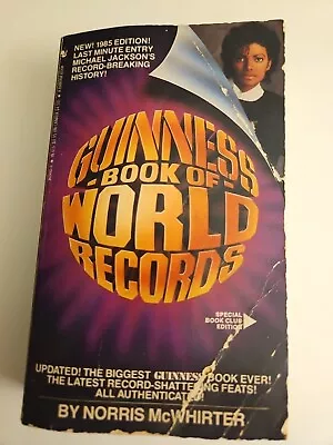 Guinness Book Of World Records 1985 Michael Jackson Vintage Paperback • $7.50