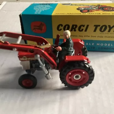 Corgi Toys. No 69 Massey Ferguson 165 Tractor With Shovel • £160