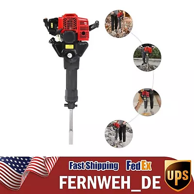 52cc Gas Gasoline Demolition Jack Hammer Concrete Breaker Punch Drill Jackhammer • $255.55