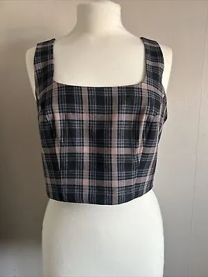 Tartan Print Corset Top  • £3